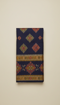 Sambalpuri Ikat Saree in Indigo Night