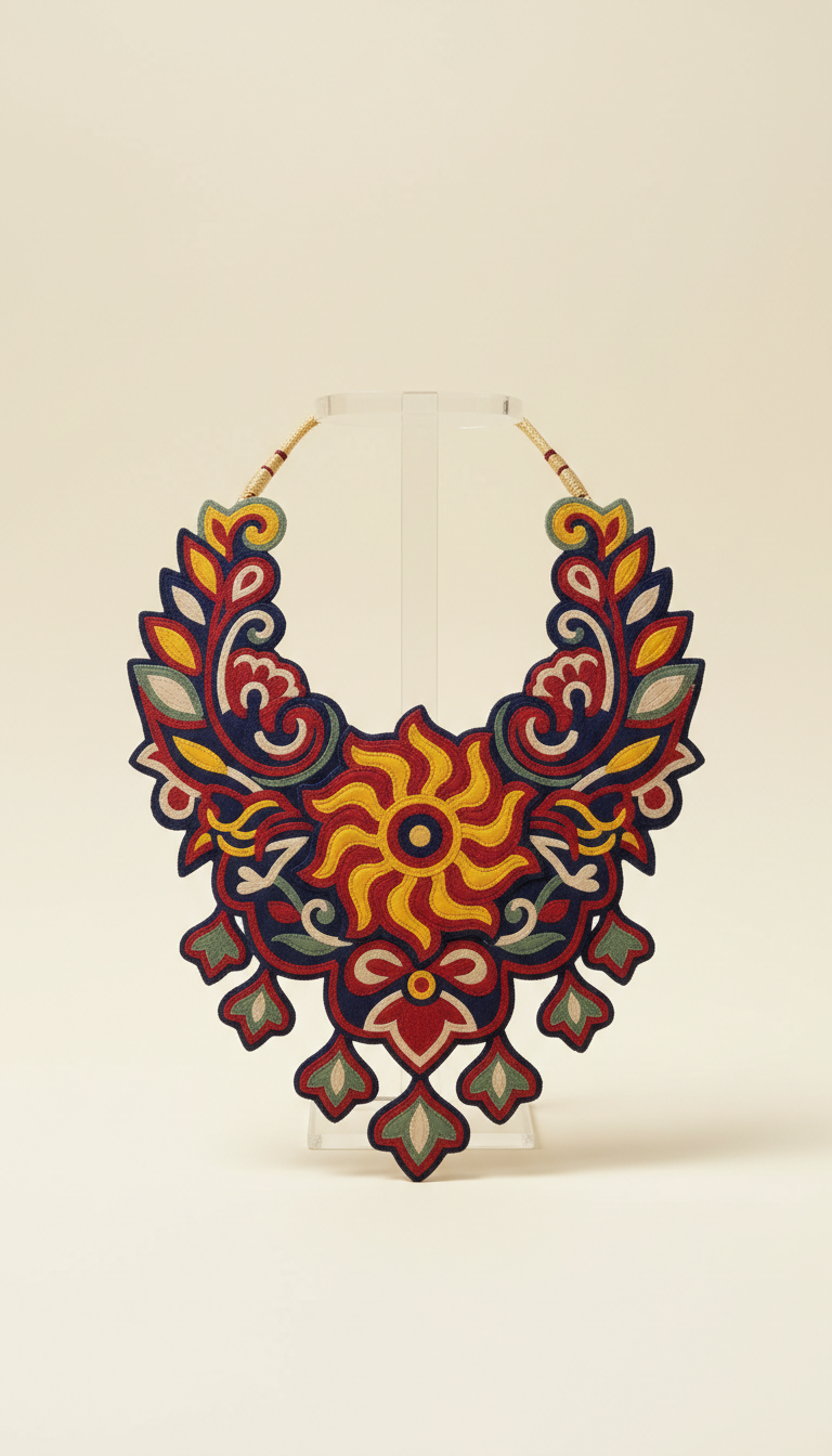 Pipili Chandua Applique Statement Necklace