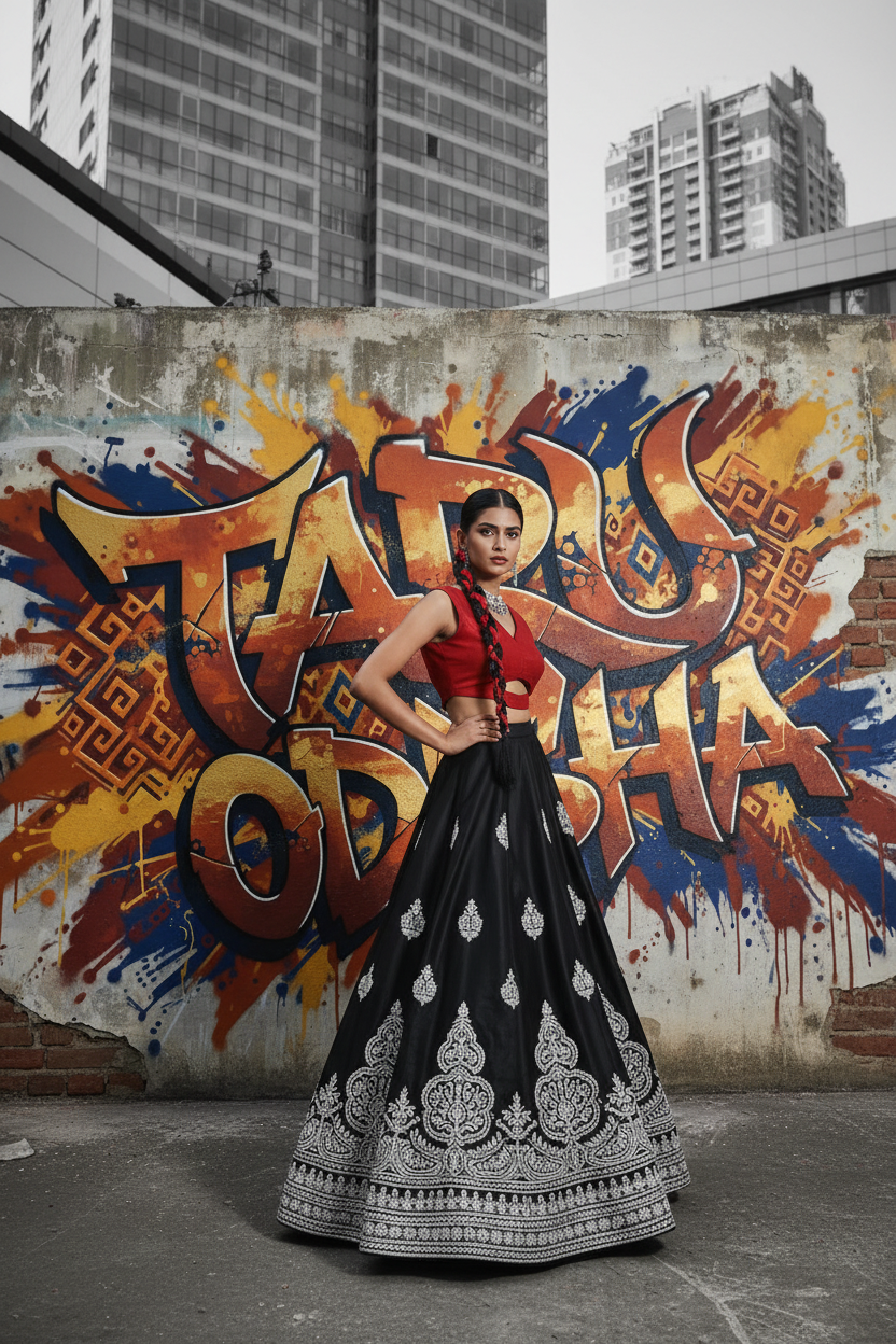 Gen-Z Graffiti Fashion Editorial